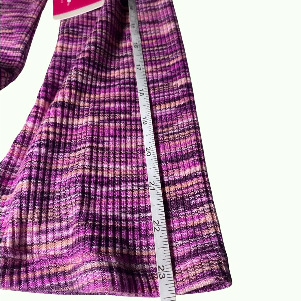 Justice Pink and Purple Long‎ Bell Sleeve Wrap Blouse